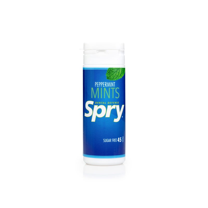 Spry Xylitol Peppermint Mints Sugar Free Candy - Promote Oral Health, Increase Saliva Production, Stop Bad Breath, Non-GMO, Gluten-Free, 45 Count (Pack of 1) - Image 2